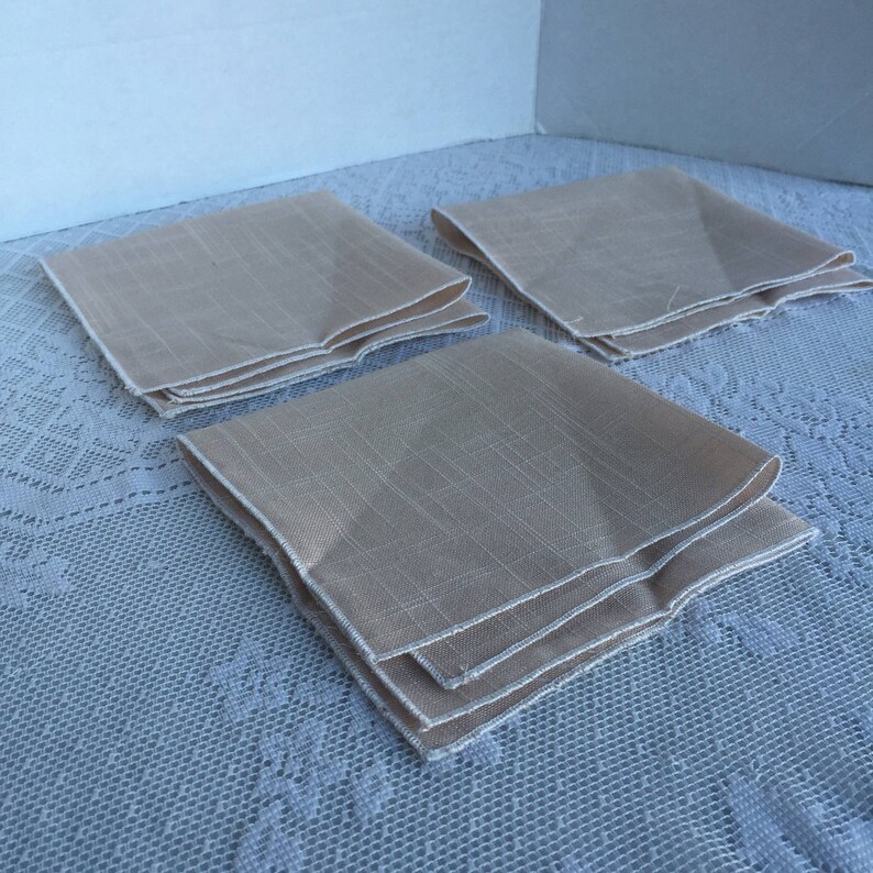 Vintage Cloth Napkin Set / Hand Embroidered Lace Tea Napkins / Etsy