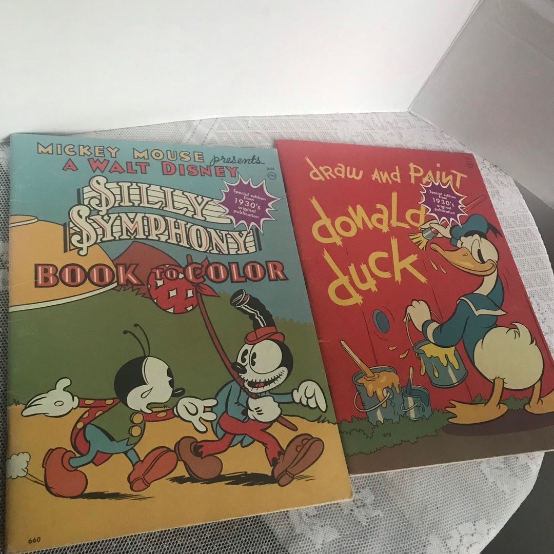 Vintage Disney Coloring Books Etsy