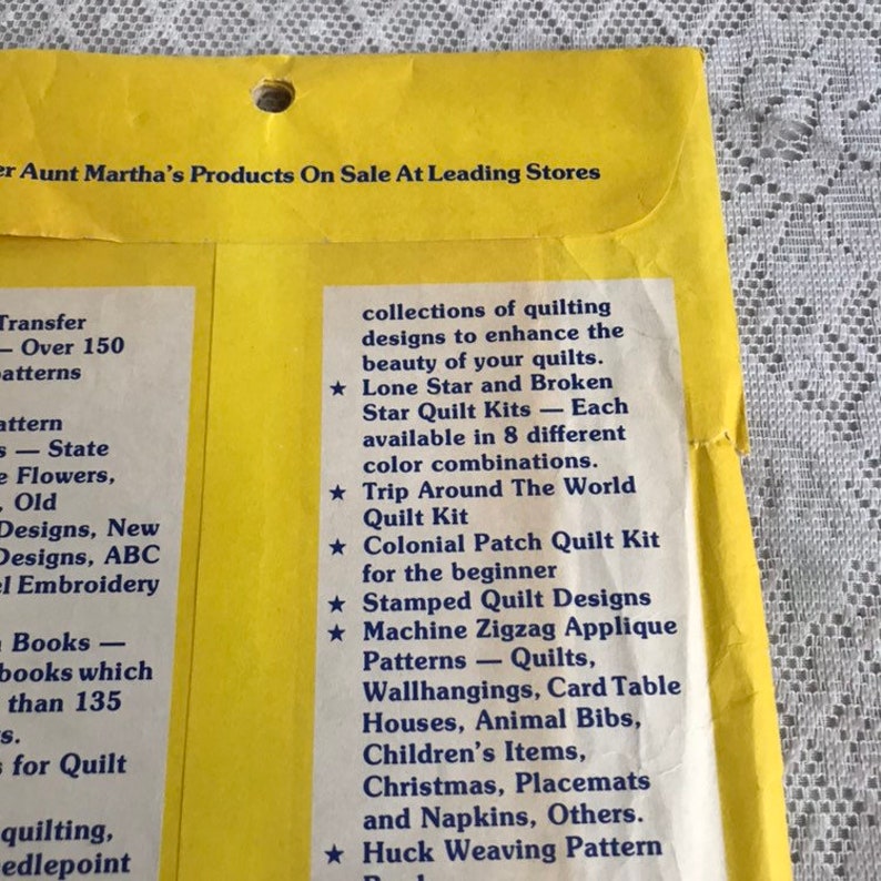 Aunt Martha's Quilting Designs 3367 Vintage Tracing Etsy