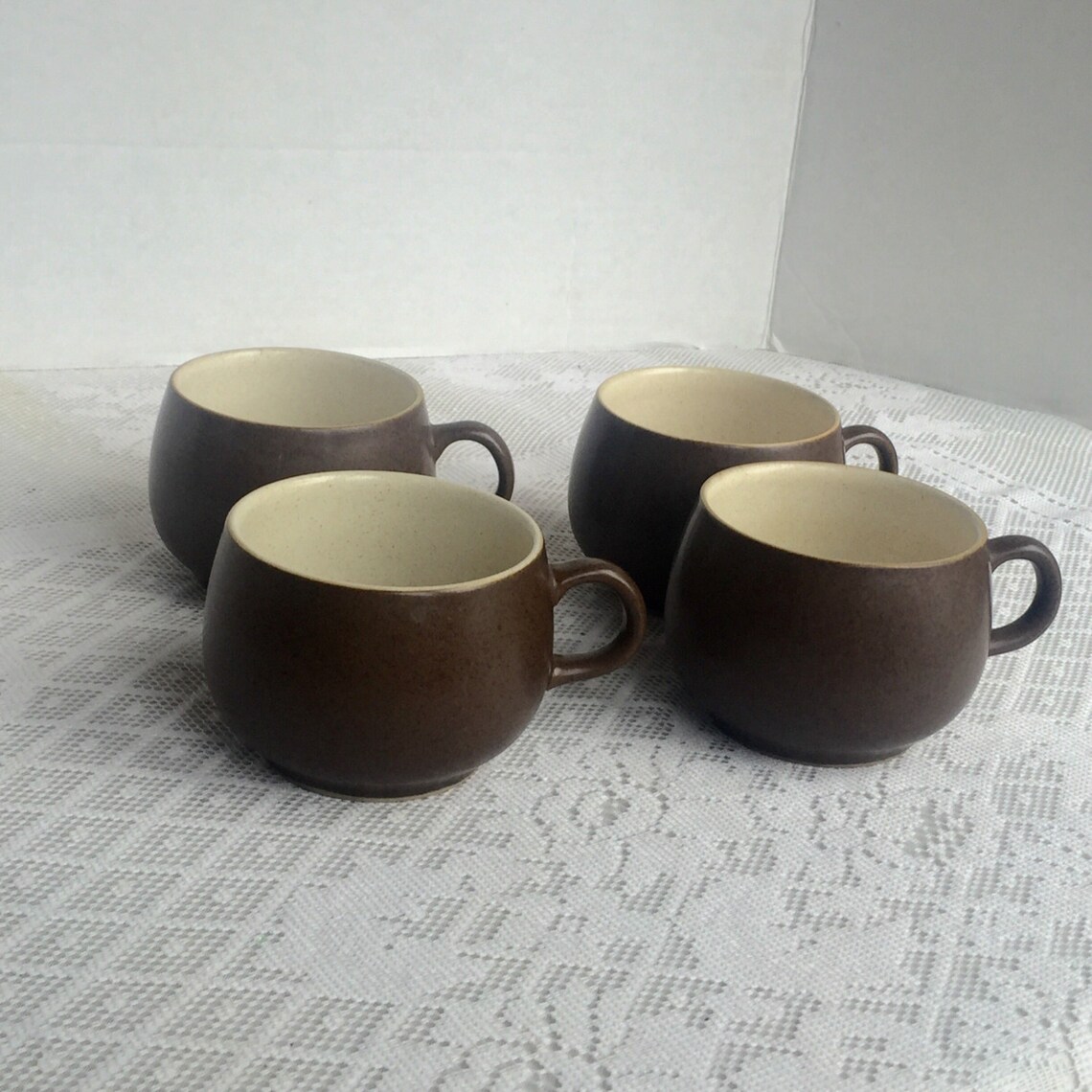 SaleVintage Brown Stoneware Teacups Made in England / Denby Etsy
