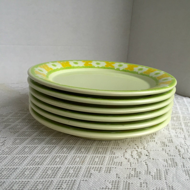 Franciscan Picnic Luncheon Plates / Vintage California Pottery Etsy