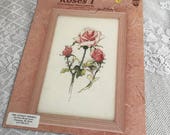 Vintage Roses Cross Stitch Pattern /Roses 1  Embroidery Pattern by Janet Powers 1989
