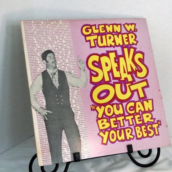 Dad's Day Sale Glenn W. Turner Speaks Out You Can Better Your Best Vintage Vinyl LP Record