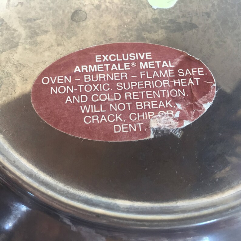 Sale Vintage Wilton Armetale Metal Serving Bowl / Oven Proof Etsy