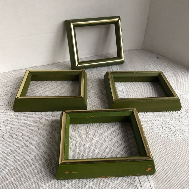 Sale Picture Frames / Vintage Wood Picture Frames / Four Etsy