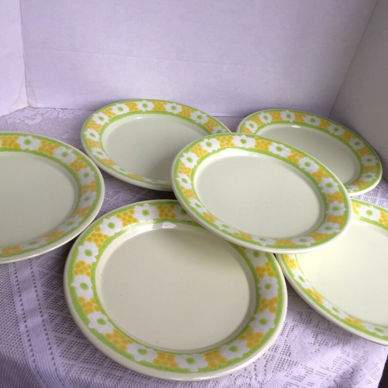 Franciscan Picnic Luncheon Plates / Vintage California Pottery Etsy