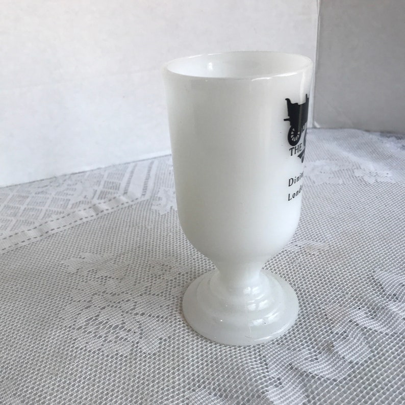 Vintage Milk Glass Irish Coffee Mug / Pedestal Coffee Cup From Etsy