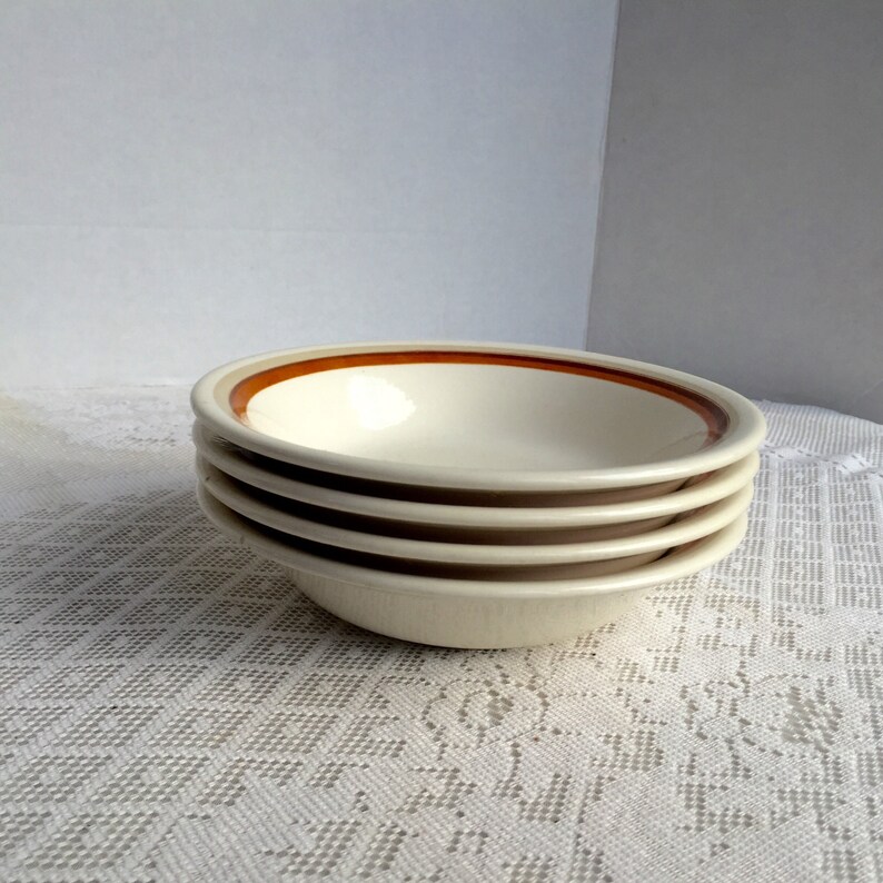 Vintage White Ceramic Cereal Bowls Woodland Magic by Royal Etsy