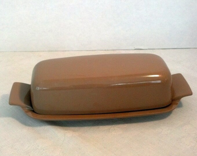 Melmac Butter Dish Cocoa Brown Vintage Melmac 1960s Etsy