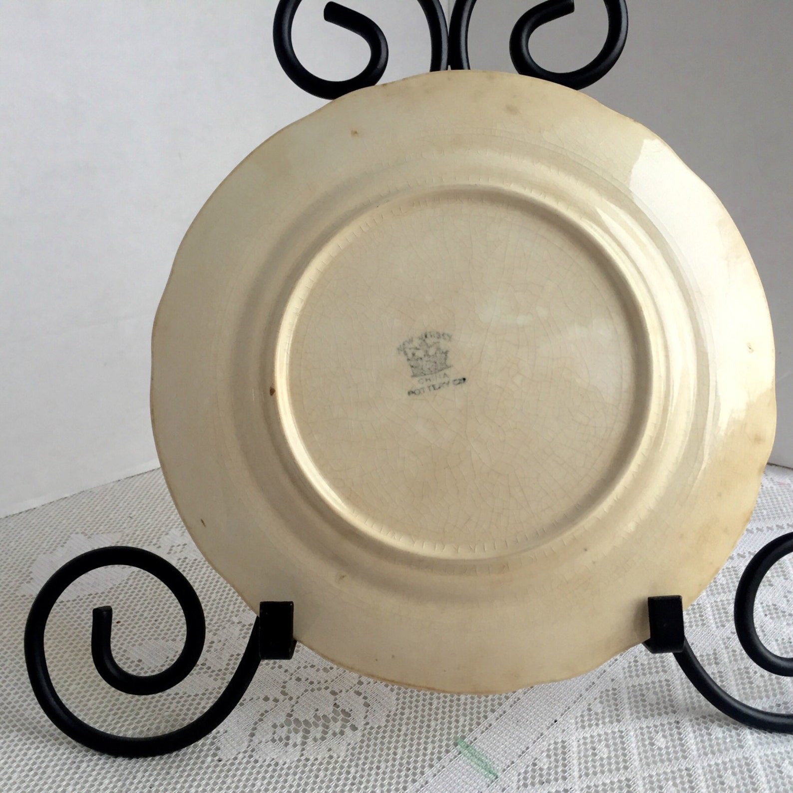 Pink Rose Pattern Luncheon Plate/ Vintage Ceramic China Plate Etsy