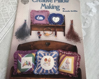 Creative Pillow Making Book / Vintage Crafting Book by Brenda Griffin / How to Sewing and Stitch Book by Gloria and Pat