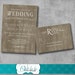 Rustic Elegant Wedding Invitation with matching Response Card - DIY - Printable - CUSTOMIZABLE 