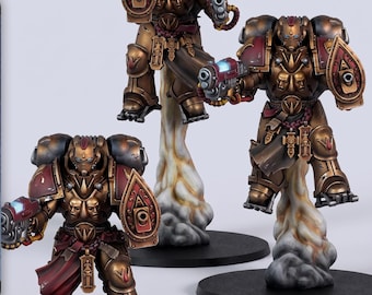 Grimdark Jump Troopers Miniature Squad | Wargame-bouwset van ongeverfde hars (3 figuren)