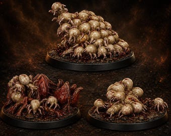 Fungiticks Swarm van DakkaDakka | Buitenaardse parasietzwerm miniatuur | Sci-Fi-harsmodel | Wargaming-figuur op tafelblad | Ongeverfd verzamelobject