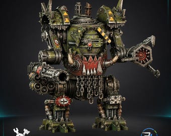 Deff Box van DakkaDakka | Orkbaas | Ongeverfd RPG-miniatuur voor op tafel