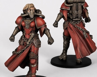 Soevereine pilootminiatuur | Titan Forge harsfiguur | Grimdark Sci-Fi-strijder | 38 mm ongeverfd display mini