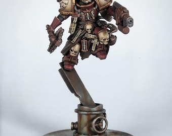 Personageset CV Preacher | Ongeverfde premium Sci-Fi Commander Mini | Elite Wargaming-figuur op tafelblad van 28 mm en 32 mm