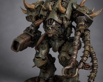 Carnage Overlord van Titan Forge: enorme donkere scifi-mecha van 195 mm, resin Walker Boss-model, ongeverfd display en wargamekit
