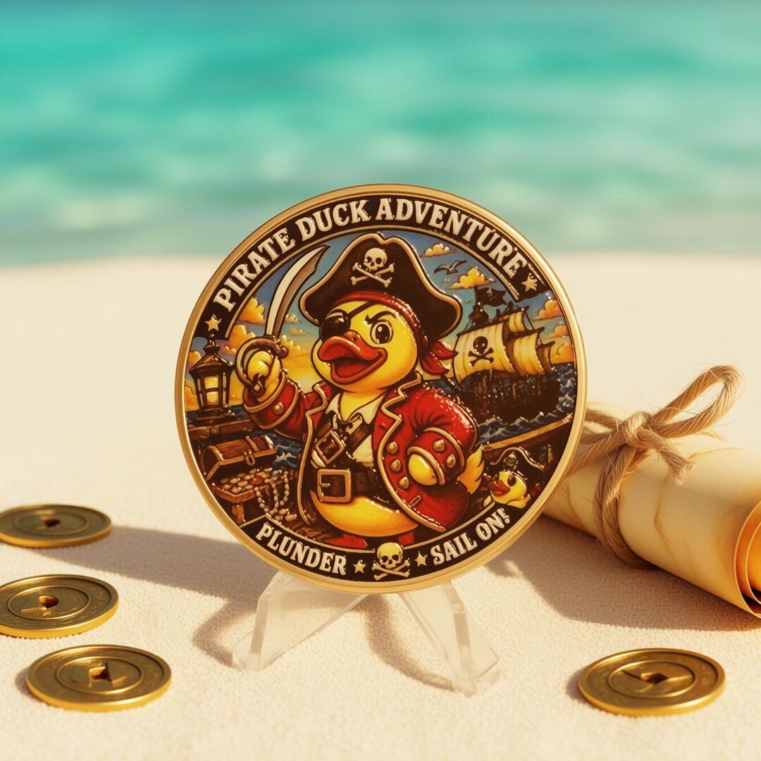 Pirate Duck Adventure Challenge Coin, a Gift or Collectible for Cruise ...