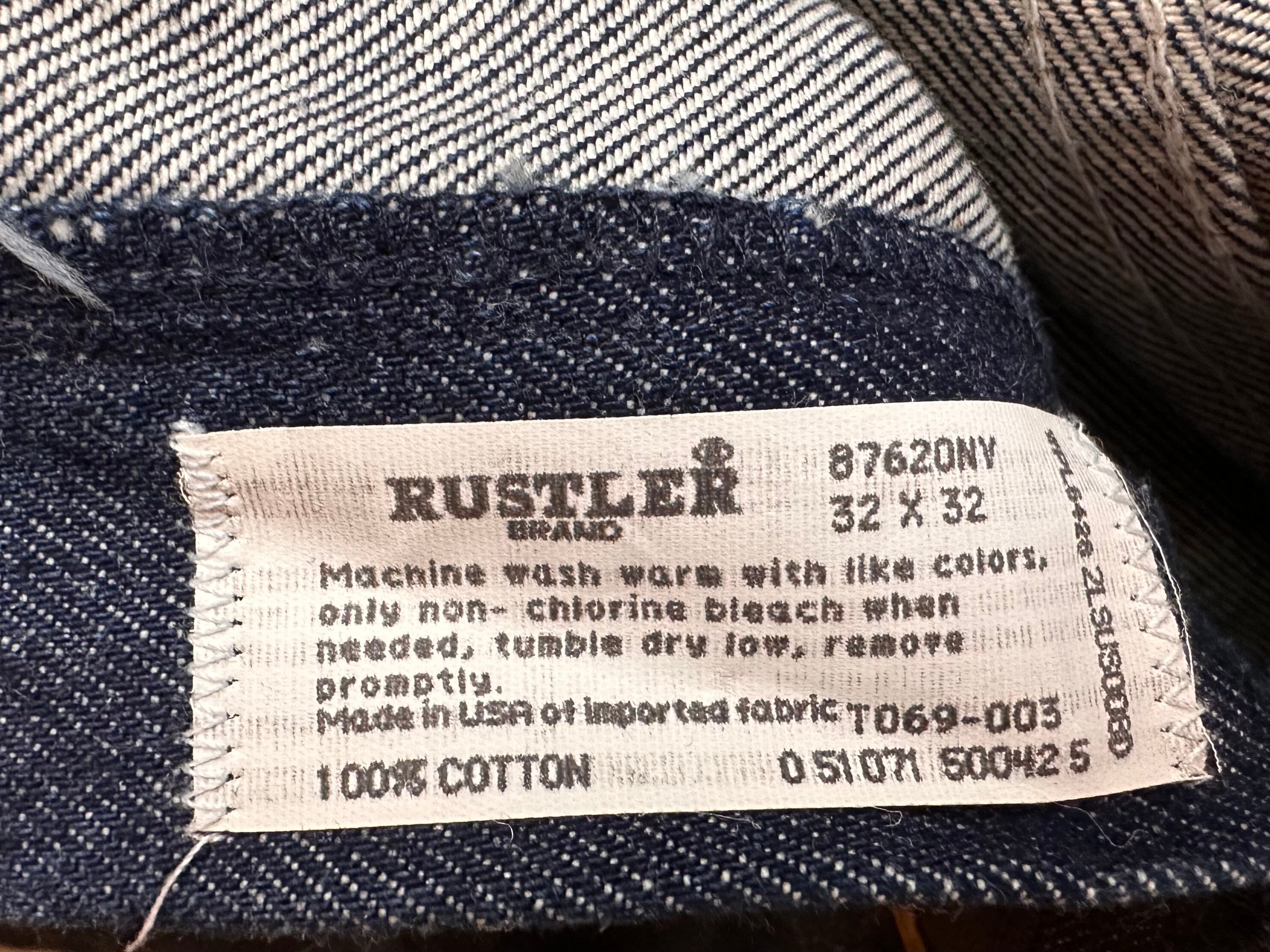 Vintage Yellow Tag Rustler Jeans - Etsy