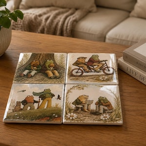Frog and Toad Coaster Set