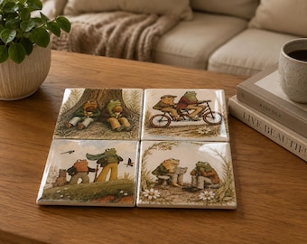 Frog and Toad Coaster Set