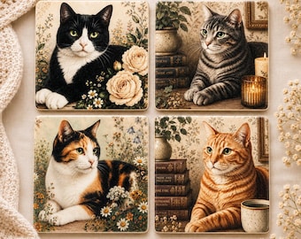 Cat Lover Coaster Set