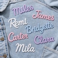 Custom Embroidered Name Patch, Personalized Name Iron on Patch, Personalized Text Tag, Name Patch, Name Tag, For Clothes, Uniforms, Bags