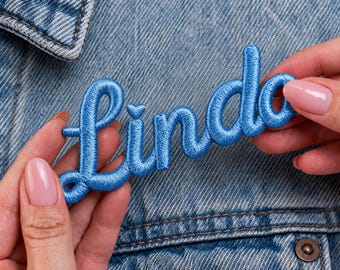 Personalize Embroidered 3D Name Iron on Patch, Custom Embroidered Name 3D Patches for Backpacks, Hats, Jackets