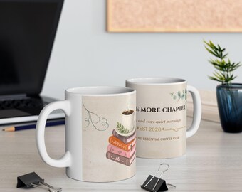 Just One More Chapter Mug | Book Lover Coffee Ceramic Mug