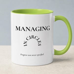 Funny Project Manager Mug, Office Meeting Humor, Team Leader Gift, Program Manager Coffee Cup, Coworker Birthday or Secret Santa Present