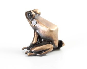 Poison dart frog - bronze, open edition