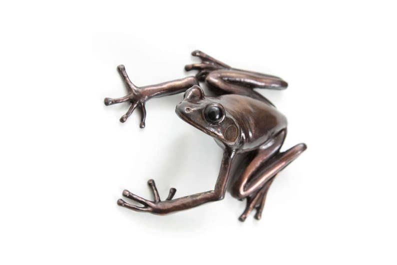Tree Frog Bronze large Etsy