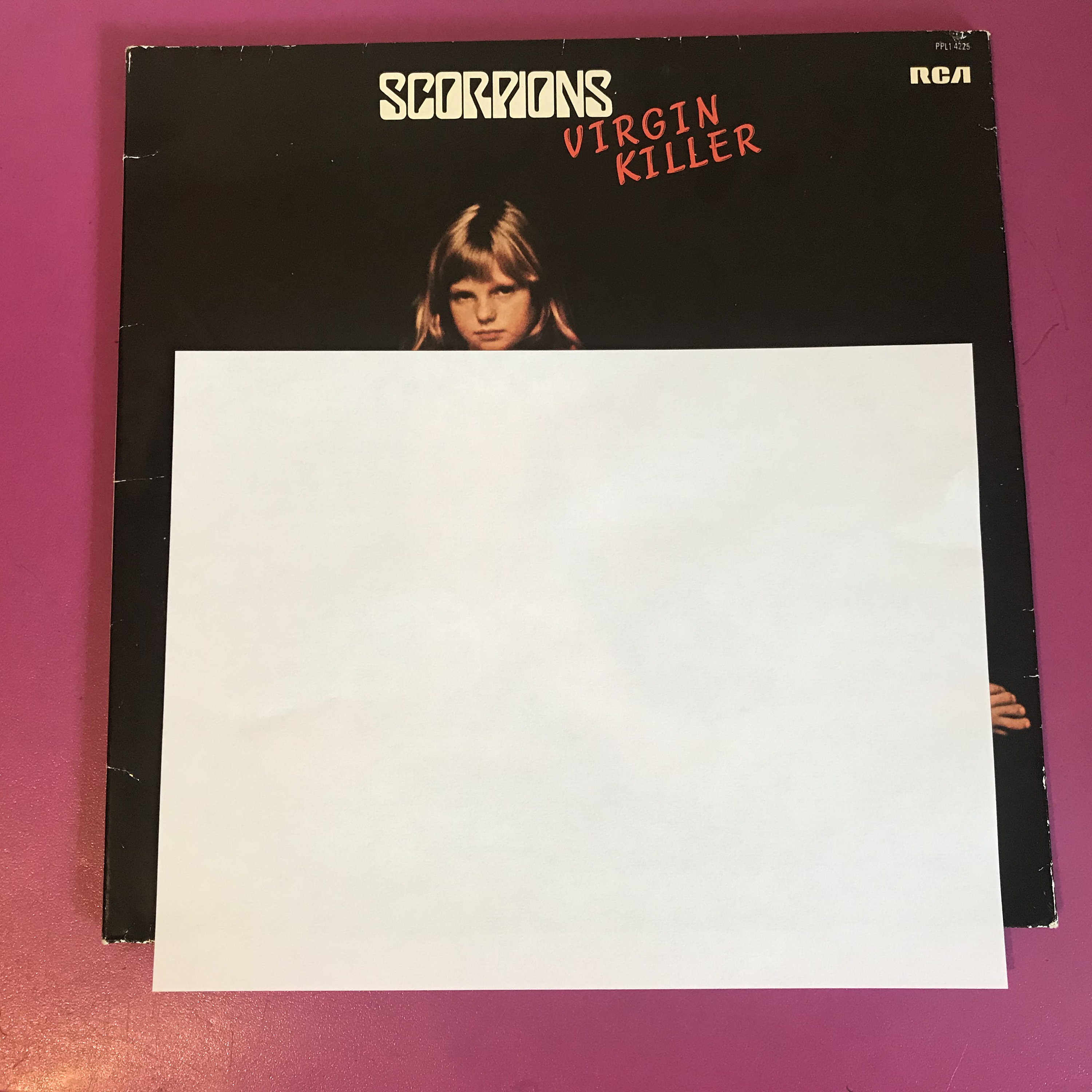 Original 1976 Scorpions Virgin Killer Record LP RCA PPL1 4225