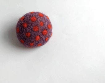 felted pin, mood pin, felted fridge magnet