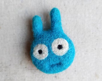 handmade fridge magnet, felted pin