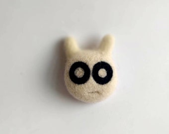 felted pin, handmade fridge magnet