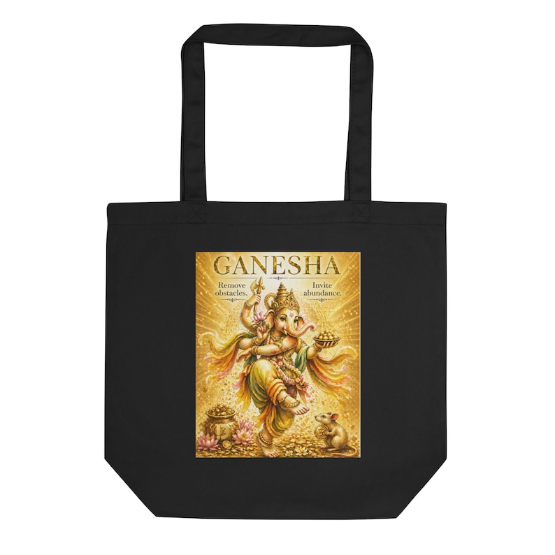 Ganesha Golden Tote Bag