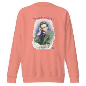 Nietzsche Watercolor Sweatshirt | Thus Spoke Zarathustra Philosophy Crewneck | Unisex Premium Sweater