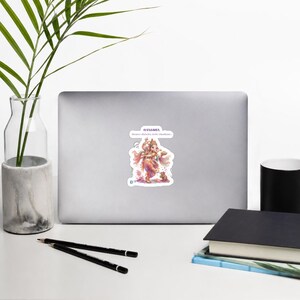 Ganesha Pastel Watercolor Die-Cut Sticker: Sacred Art for Modern Seekers image 2