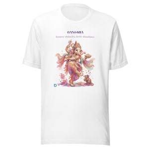 Ganesha Pastel Watercolor T-Shirt: Sacred Dancer Art Tee