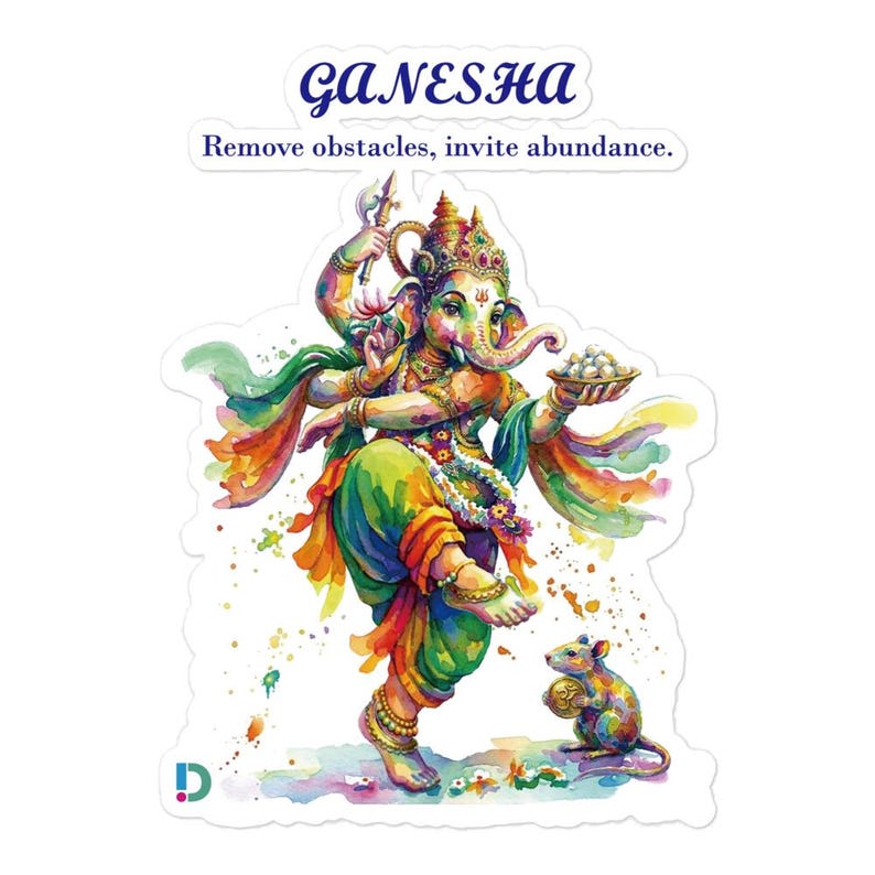 Ganesha Colorful Sticker