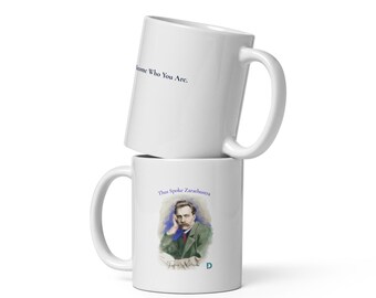 Mug aquarelle Nietzsche : Portrait de Zarathoustra (Ainsi parlait Zarathoustra)