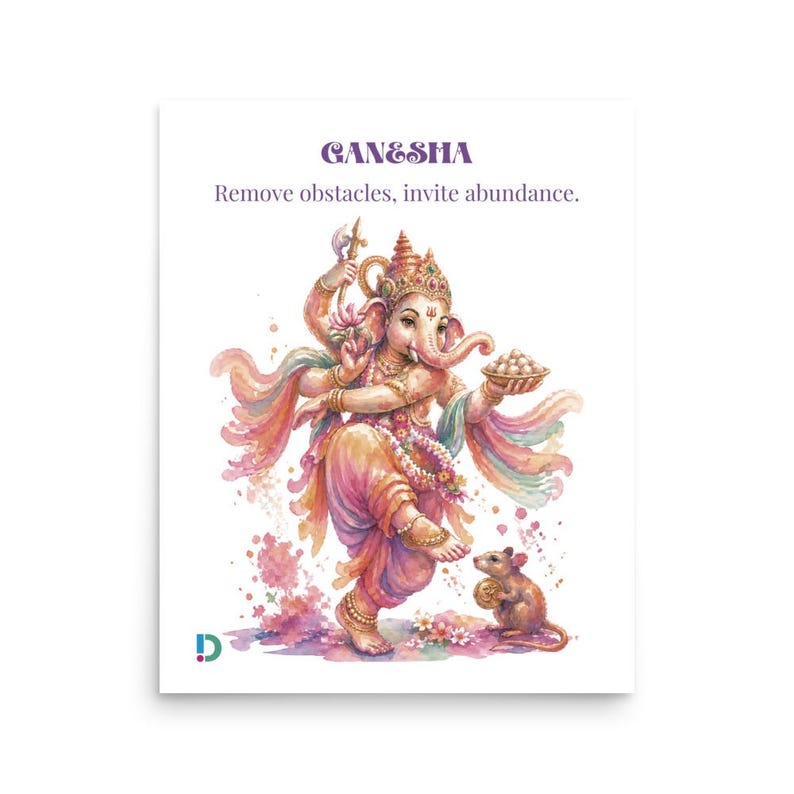 Ganesha Pastel Art Print