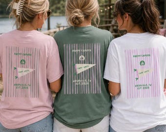 Koszulka z napisem „Camp Bachelorette” | Koszulka z napisem „Camp Bach” dla druhen