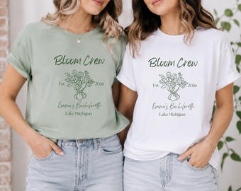 Koszulka Bloom Crew Bachelorette | Koszulka z kwiatowym nadrukiem Farmers Market | Koszulka prosto z targu