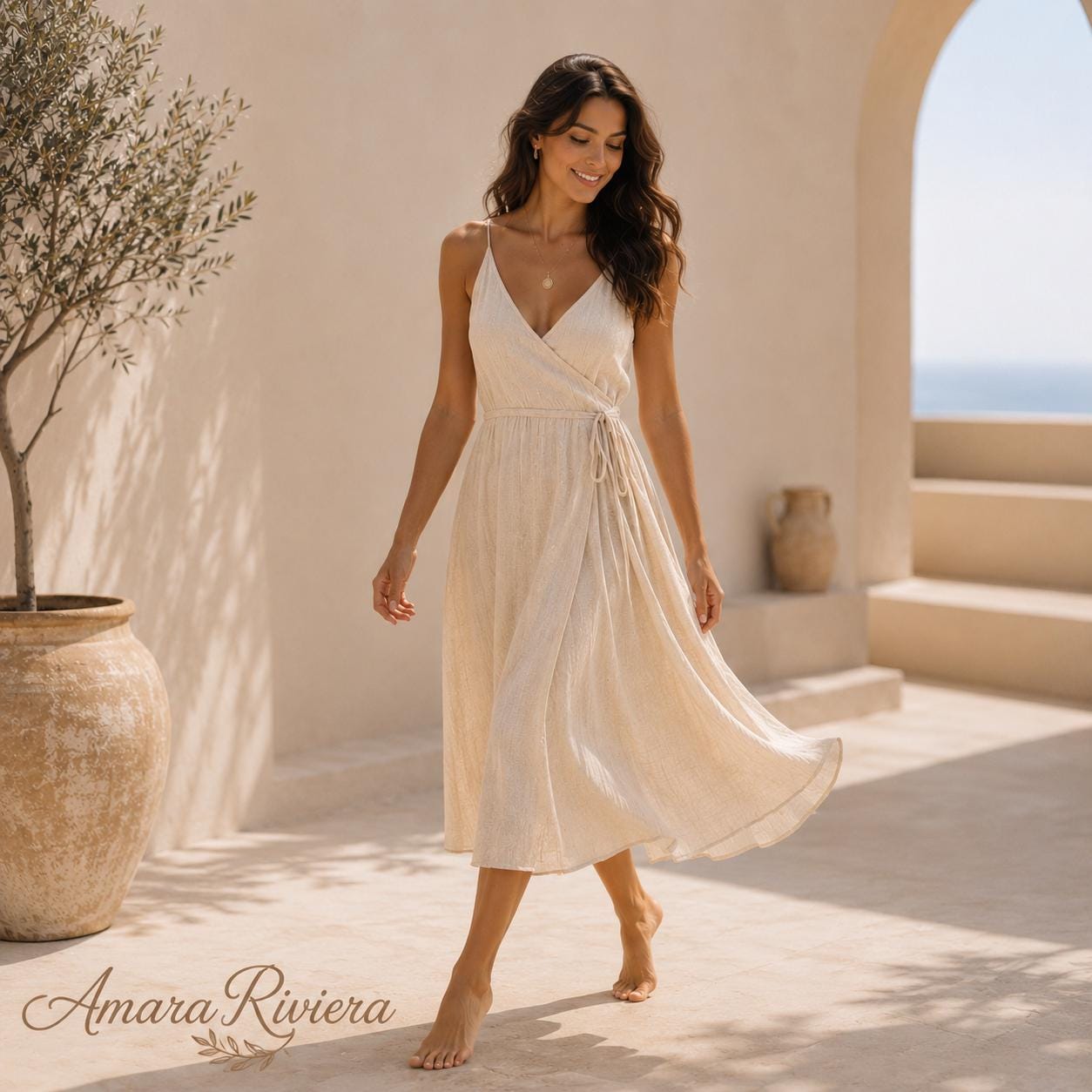cream beach dresses womens GILI Dress main image 1