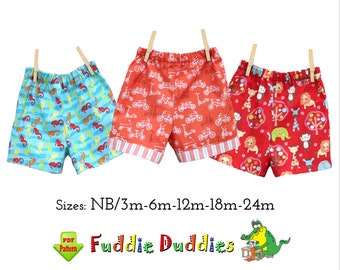 Quick & Easy Baby Boy's Shorts PDF Sewing Pattern. Digital Instant Download pdf Pattern. Dillon