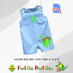 BOYS Short & Long Romper PDF Sewing Pattern. Jon Jon, Longall Pattern. Instant Digital Download. Zachary