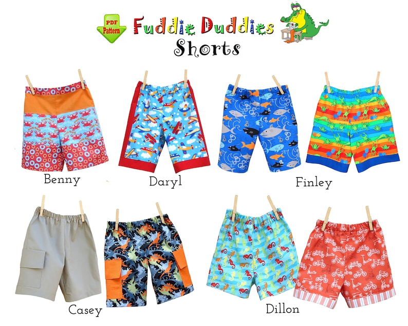 Quick & Easy Infant Shorts Sewing Pattern. Instant Download pdf Sewing Pattern For Babies. Dillon image 8